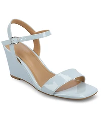 Journee Collection Women's Clayr Ankle Strap Wedge Sandals