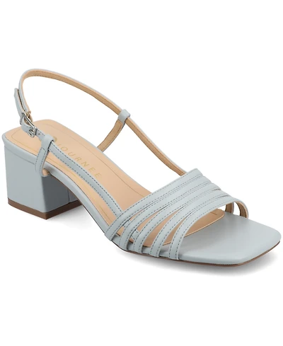 Journee Collection Women's Shayana Slingback Block Heel Sandals