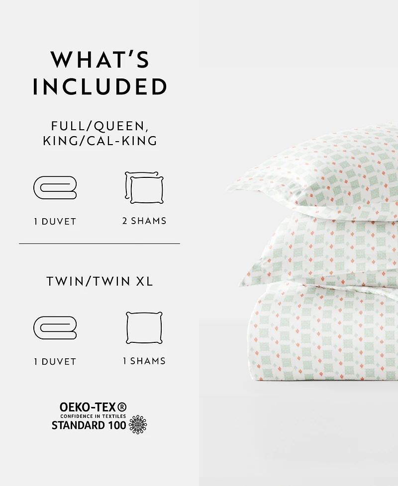 ienjoy Home Lucid Dreams Patterned Duvet Cover Set, Full/Queen