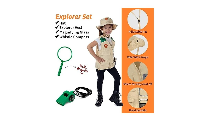 Bintiva - Dress Up Trunk: Science - Explorer - Garden
