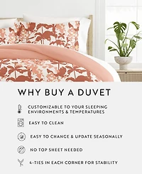ienjoy Home Utra Soft Reversible -Pc. Duvet Cover Set
