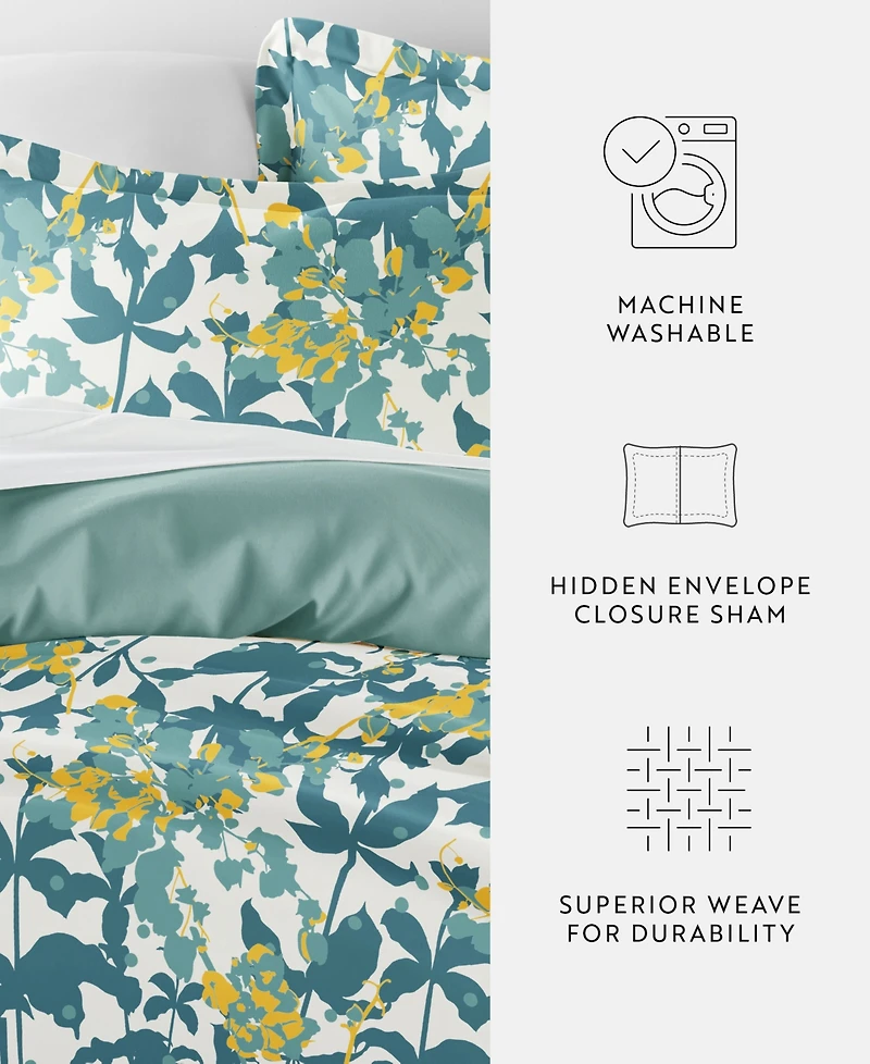 ienjoy Home Utra Soft Reversible -Pc. Duvet Cover Set