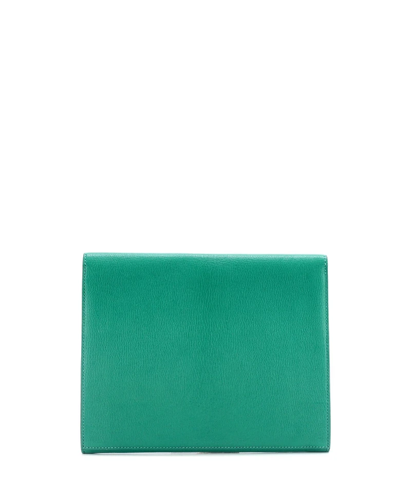 Pre-Owned HERMES Cinhetic Clutch Chevre Mysore