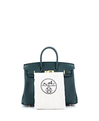 Pre-Owned HERMES Birkin 25 Handbag Green Swift with Gold Hardware
