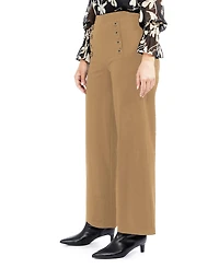 Ellen Tracy Women's Wide Leg Pant with Button Detail