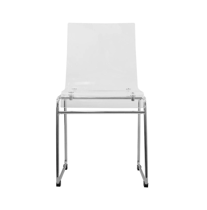 LeisureMod Lima Modern Acrylic Chair
