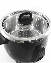 Elite Cuisine 10-Cup Rice Cooker with Stainless-Steel Inner Pot