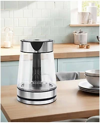 Elite Cuisine 1.8 Quart Cordless Glass Kettle