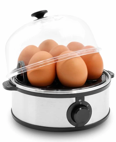 Elite Cuisine Stainless Steel Automatic Egg Cooker