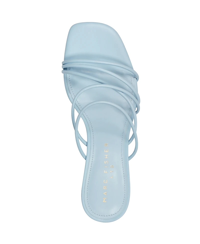 Marc Fisher Ltd Women's Banna Strappy Kitten Heel Sandals