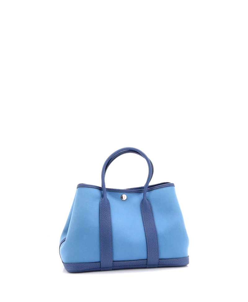 Pre-Owned HERMES 30 Garden Party Tote Toile and Leather