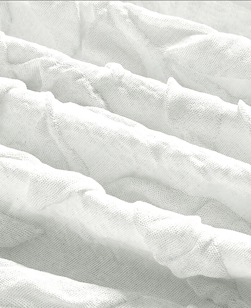 Rachel Roy Jacquard Puckered Botanical 3-Pc. Comforter Set, Twin