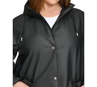 Levi's Plus Size Raglan-Sleeve Hooded Rain Jacket