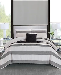 Rachel Roy Chenille Stripe -Pc. Comforter Set
