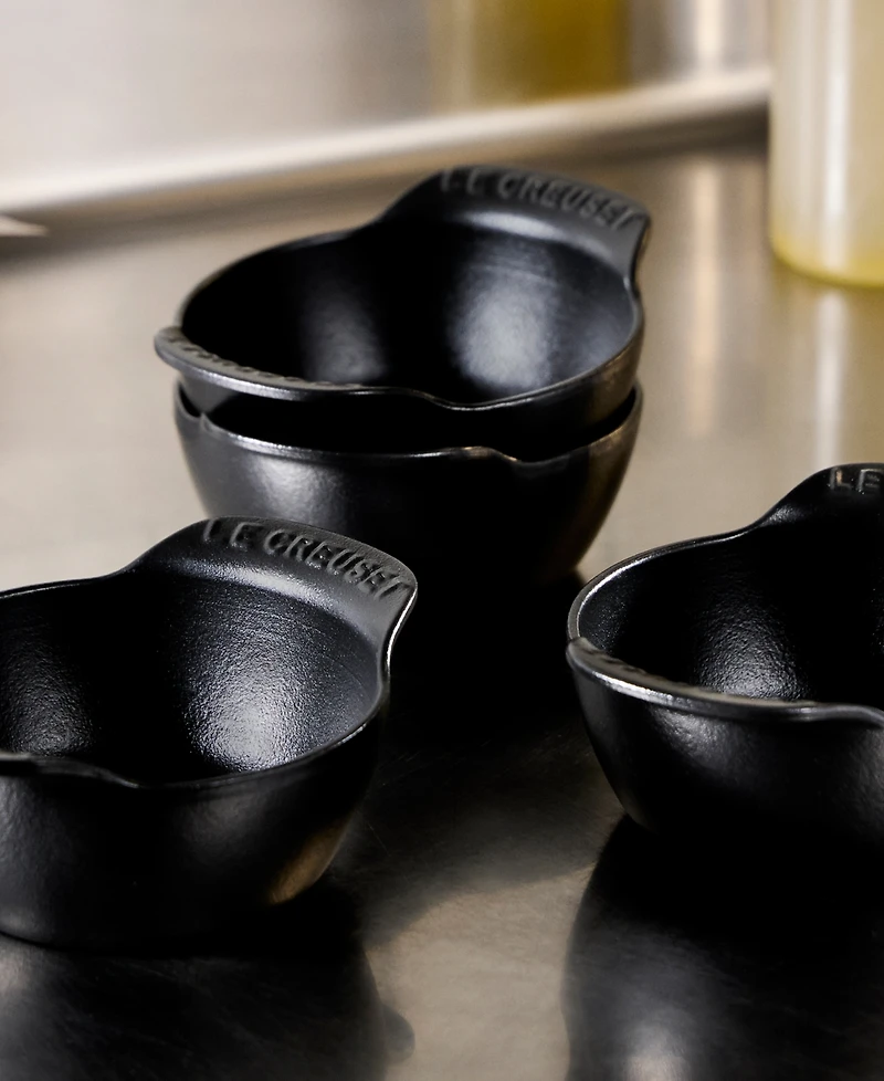 Le Creuset Enameled Cast Iron Mini Round Cocotte, Set of 4