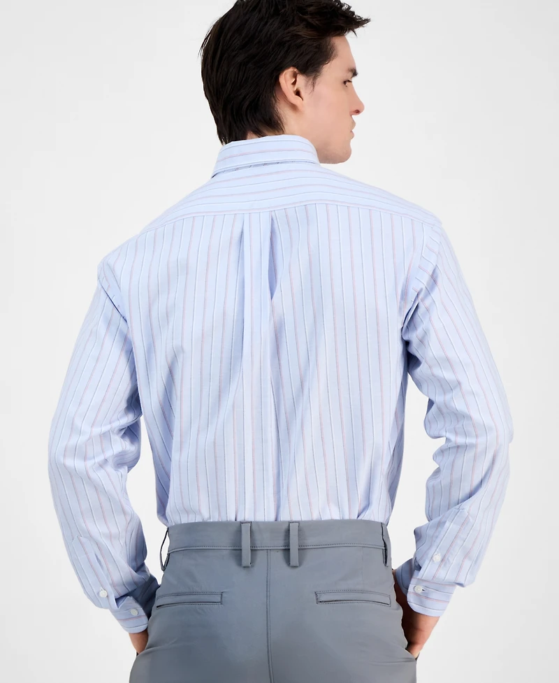 Club Room Men's Stripe Oxford Dress Shirt, Exclusively at Macy's