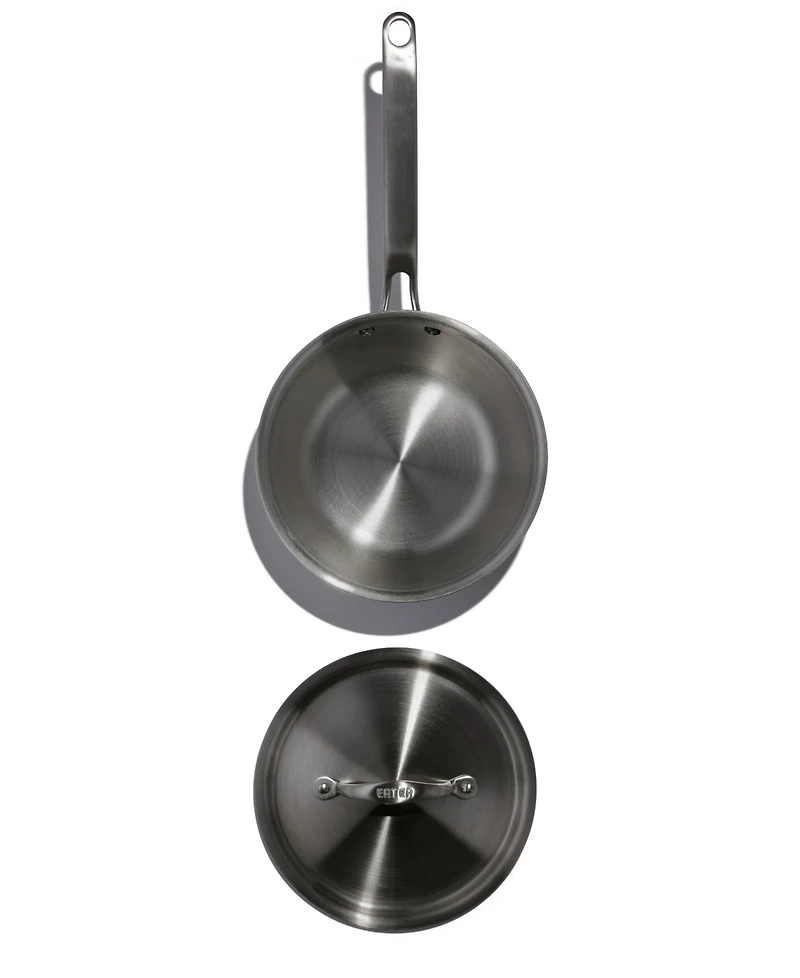 Heritage Steel X Eater 5-Ply Stainless Steel 3-Qt. Saucier with Lid