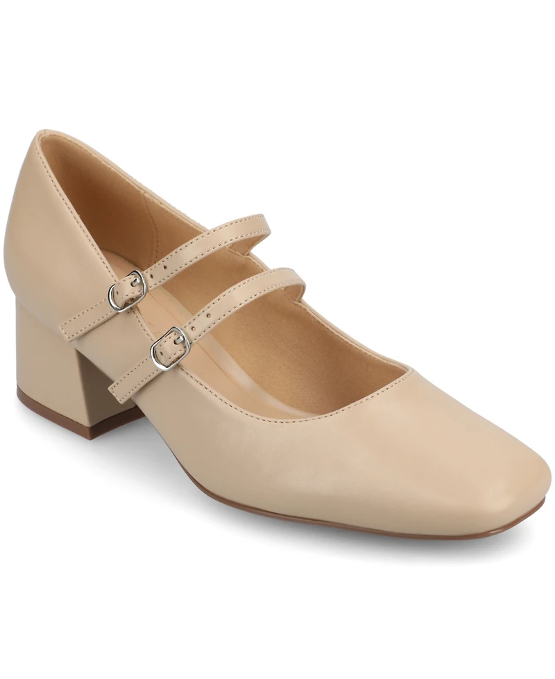 Journee Collection Women's Nally Double Strap Mary Jane Pumps