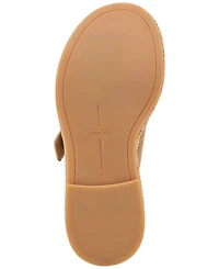 Dolce Vita Women's Witny Double-Buckle Raffia Platform Footbed Sandals