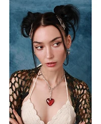 Blaze Heart Chain Necklace