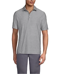 Lands' End Men's Short Sleeve Flex Performance Pieced Yoke Polo