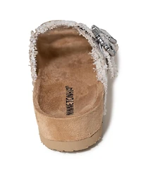 Minnetonka Women's Georgine Buckle Slide Sandals