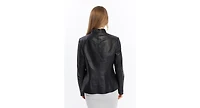 Furniq Uk Women's Genuine Leather Jacket