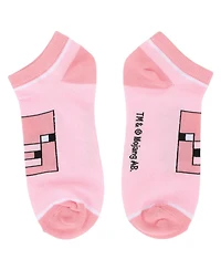 Minecraft Women's Character Heads 5-Pair Ankle Socks