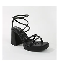 Aggie Strappy Platform Heels
