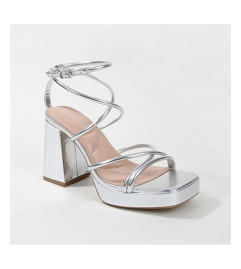 Aggie Strappy Platform Heels
