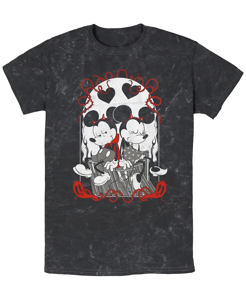 Fifth Sun Men's Mickey's Goth Tarot Short Sleeve T-Shirt