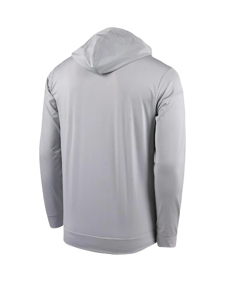 Mlb Vip Exclusive Men's White Los Angeles Dodgers 2024 World Series Champions Seabreeze Half-Zip Hoodie