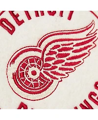 Mitchell & Ness Men's Red Detroit Wings Vintage Coaches Cotton Twill Full-Zip Jacket