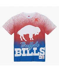 Mitchell & Ness Men's White Buffalo Bills Team Burst Vintage Logo T-Shirt