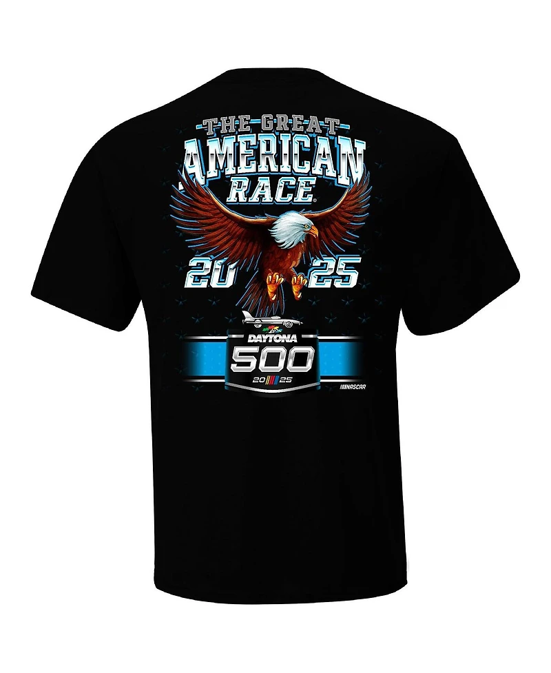 Checkered Flag Sports Men's Black Daytona International Speedway 2025 500 Eagle T-Shirt