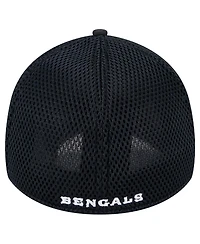 New Era Men's Black Cincinnati Bengals Main Neo 39THIRTY Flex Hat