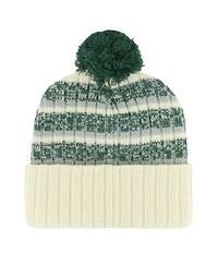 '47 Brand Men's Cream Michigan State Spartans Vintage Tavern Cuffed Knit Hat with Pom