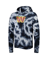 New Era Men's Black Washington Commanders Team Tie-Dye Pullover Hoodie