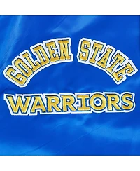 Pro Standard Men's Royal Golden State Warriors Sublimated Satin Full-Snap Jacket