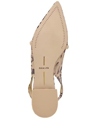 Dolce Vita Women's Payge Bow Pointed-Toe Slingback Flats