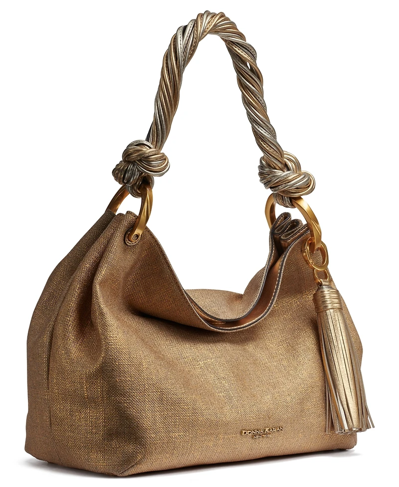 Donna Karan New York Glenwood Small Metallic Shoulder Bag