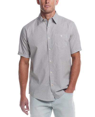 Weatherproof Vintage Men's Short Sleeve Cotton Poplin Shirt
