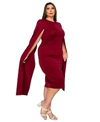 L I V D Plus Naomi Cape Dress