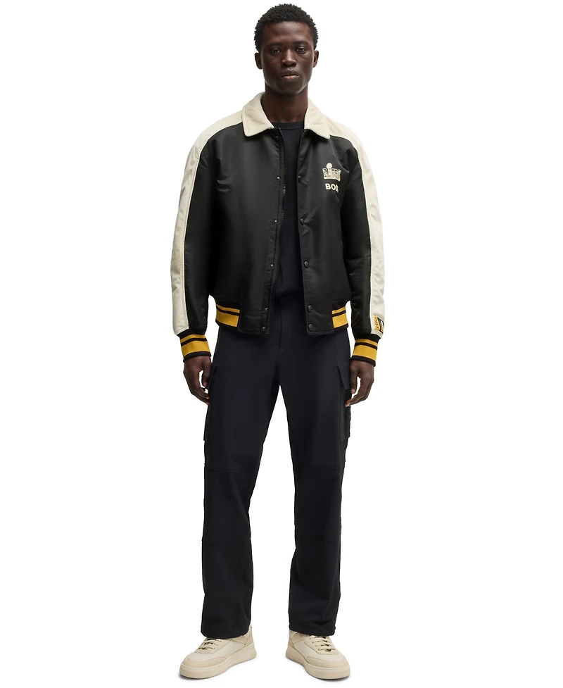 Hugo Boss x Nfl Men's Velvet Trim Bomber Jacket