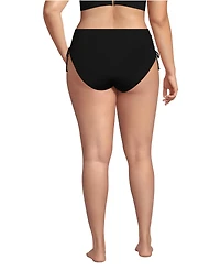 Lands' End Plus High Waisted Adjustable Bikini Bottoms