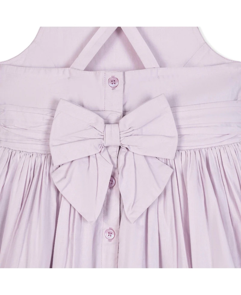 Hope & Henry Baby Girls Heirloom Organic Sleeveless Special Occasion Sundress with Bow Back Detail and Embroidery