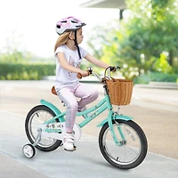 Kids Bike with Training Wheels and Dual Brake System Safe and Easy-to-Ride Bicycle for Young Riders