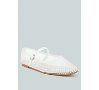 averona mesh mary jane flats