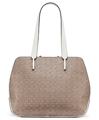 Calvin Klein Audrey Floral Logo Emboss Tote