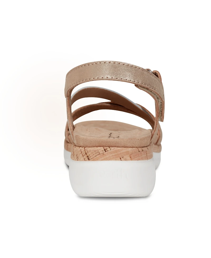 Earth Women's Rosie Strappy Slingback Flat Sandals